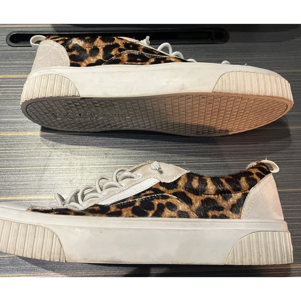 Michael‎ Kors Oscar Leopard Sneaker /Tennis Shoes Women's 10M